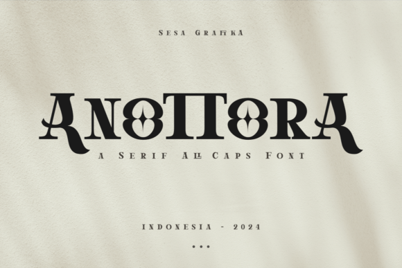 Anottora Serif Font for Handmade Labels & Logos
