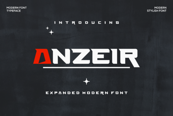 Anzeir: A Bold, Modern Sans Serif Display Font for Editorial Design