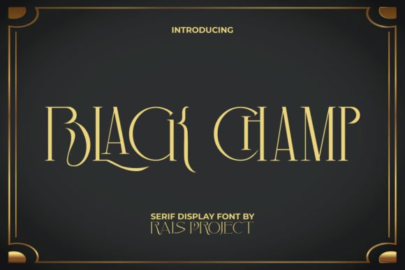 Black Champ: A Modern Serif Font for Bold Digital Branding