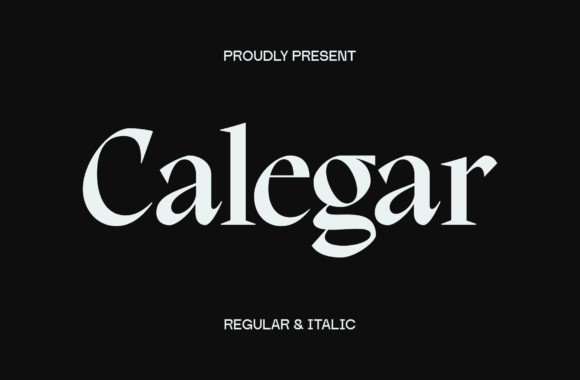 Calegar: A Serif Display Font for Impactful Marketing