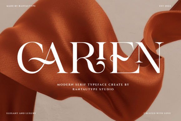 Carien: A Modern Serif Font for Scroll-Stopping Brand Content