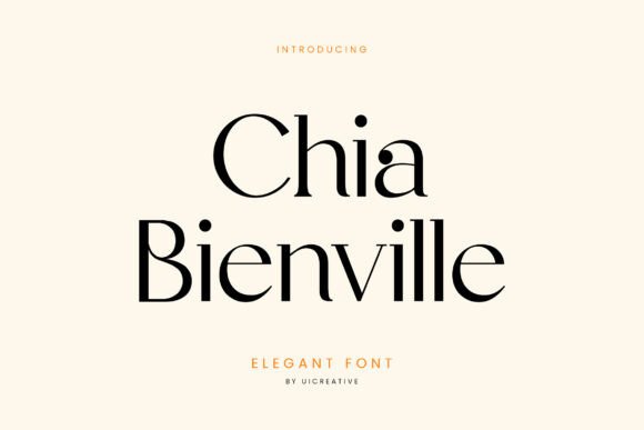 Chia Bianville: A Serif Font That Elevates Digital Branding