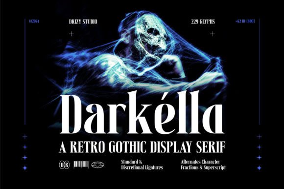 Darkella: A Gothic Serif Font for Hauntingly Beautiful Crafts