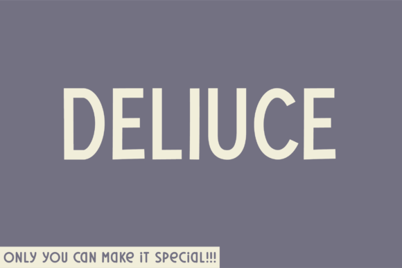 Deliuce: A Distinctive Sans Serif Display Font for Editorial Design