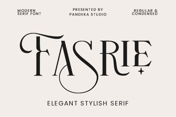 Fasrie: A Modern Serif Font for Elegant Branding