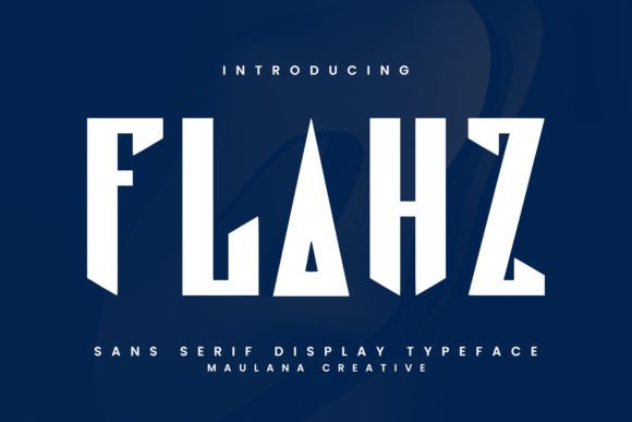 Flahz: A Playful Sans Serif Display Font for Digital Design