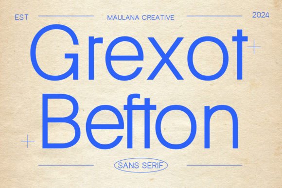 Grexot Befton: A Clean Sans Serif Display Font That Just Works