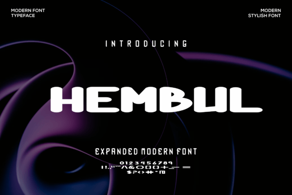 Hembul: A Bold, Modern Sans Serif Display Font for Digital Design