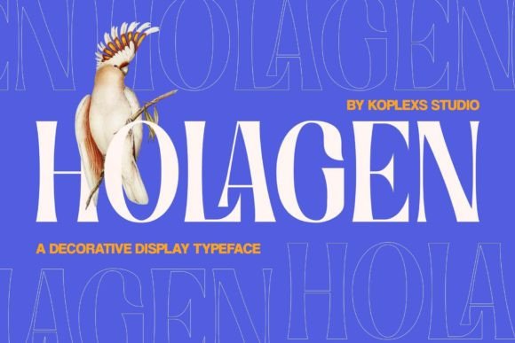 Holagen: A Serif Font That Elevates Marketing Visuals