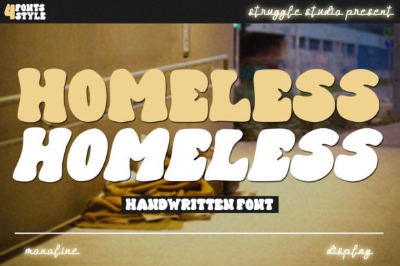 Homeless Font: A Soft, Modern Duo for Handmade Labels & Printables
