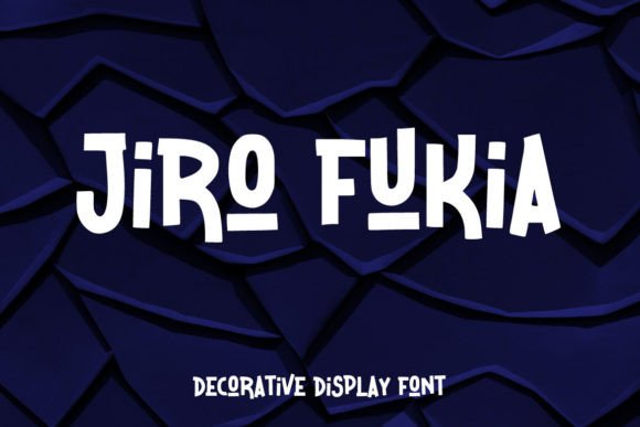 Jiro Fukia: A Playful Display Font for Editorial Charm