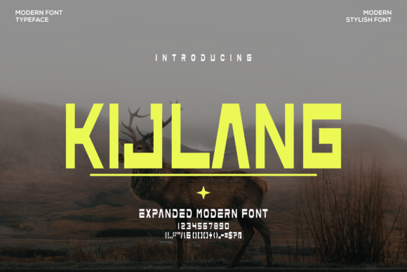 Kijlang: A Bold, Modern Display Font for Campaign Clarity