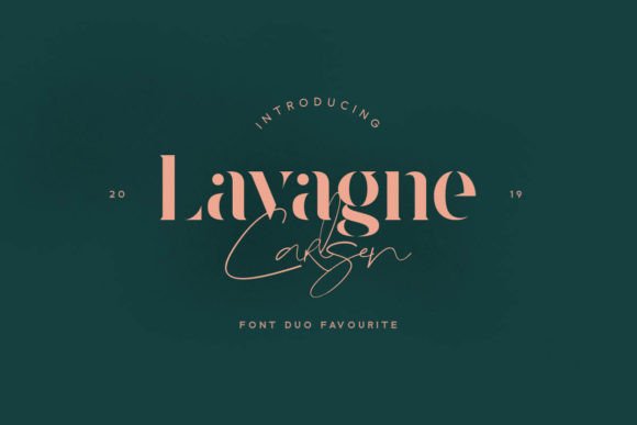 Lavagne Carlsen: A Distinctive Serif Display Font for Editorial Impact
