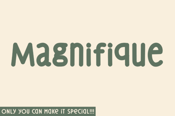 Magnifique: A Modern Sans Serif Display Font for Digital Design