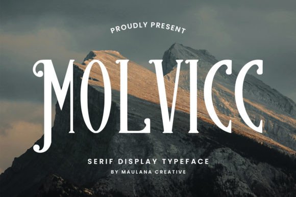 Molvicc Serif Display Typeface for Bold Headlines