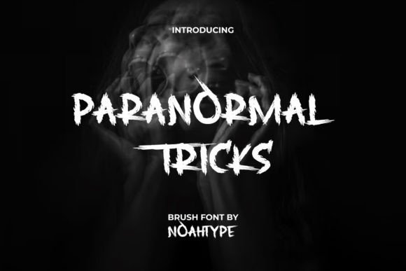 Paranormal Tricks Font: A Spooky Handwritten Display Typeface for Editorial Design