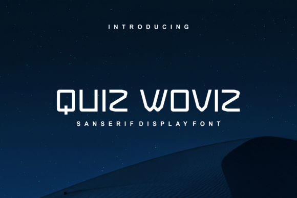 Quiz Woviz: A Playful Sans Serif Display Font for Bold Brand Moments
