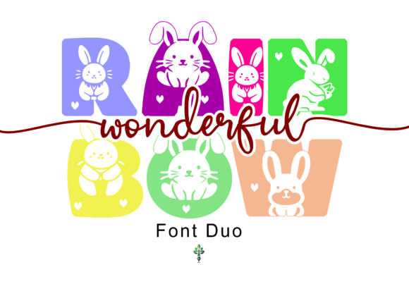 Rainbow Wonderful: A Decorative Typeface for Bold Digital Identity