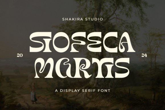Siofeca Martis: A Psychedelic Serif Font That Elevates Handmade Design