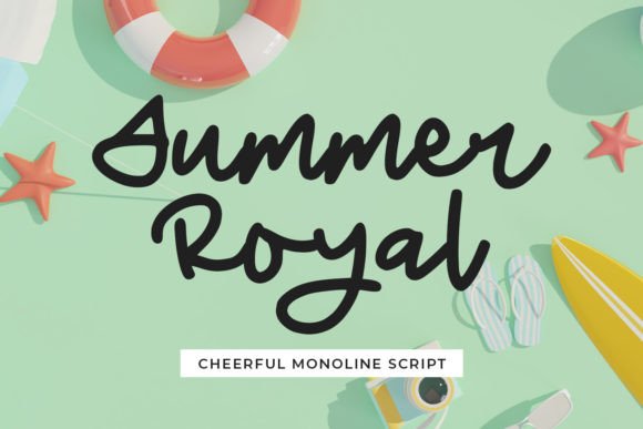 Summer Royal: A Cheerful Monoline Script Font for Handmade Brands