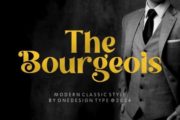 The Bourgeois: A Classy Serif Font That Elevates Real Business Branding