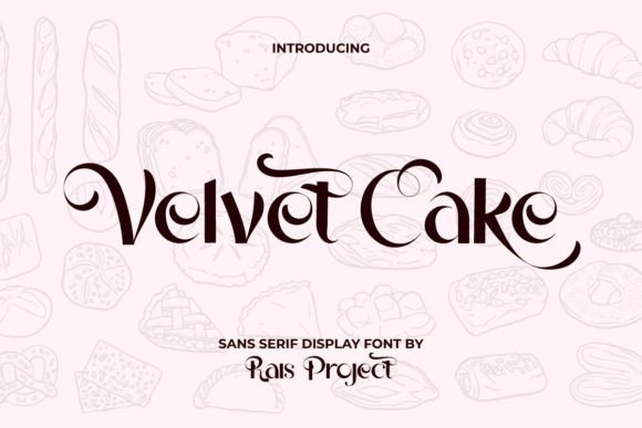 Velvet Cake: A Romantic Serif Font for Handmade Charm