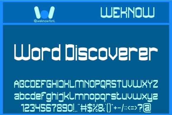 Word Discoverer: A Refined Sans Serif Display Font for Editorial Design